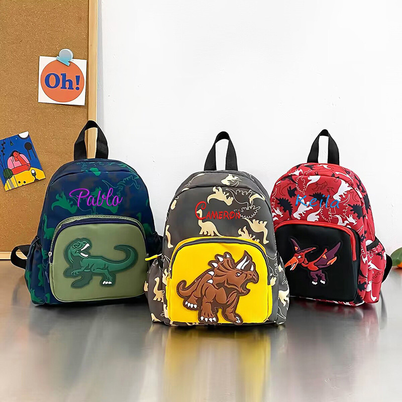 Baby Nursery Backpack - Personalized Customization New Kindergarten Cartoon Dinosaur