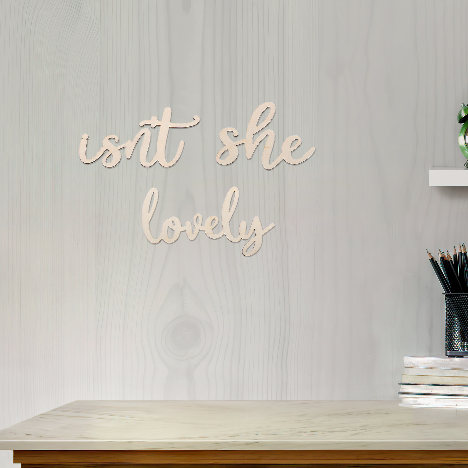 Baby Nursery Room - Wood Sign Wooden Wall Sticker Baby
