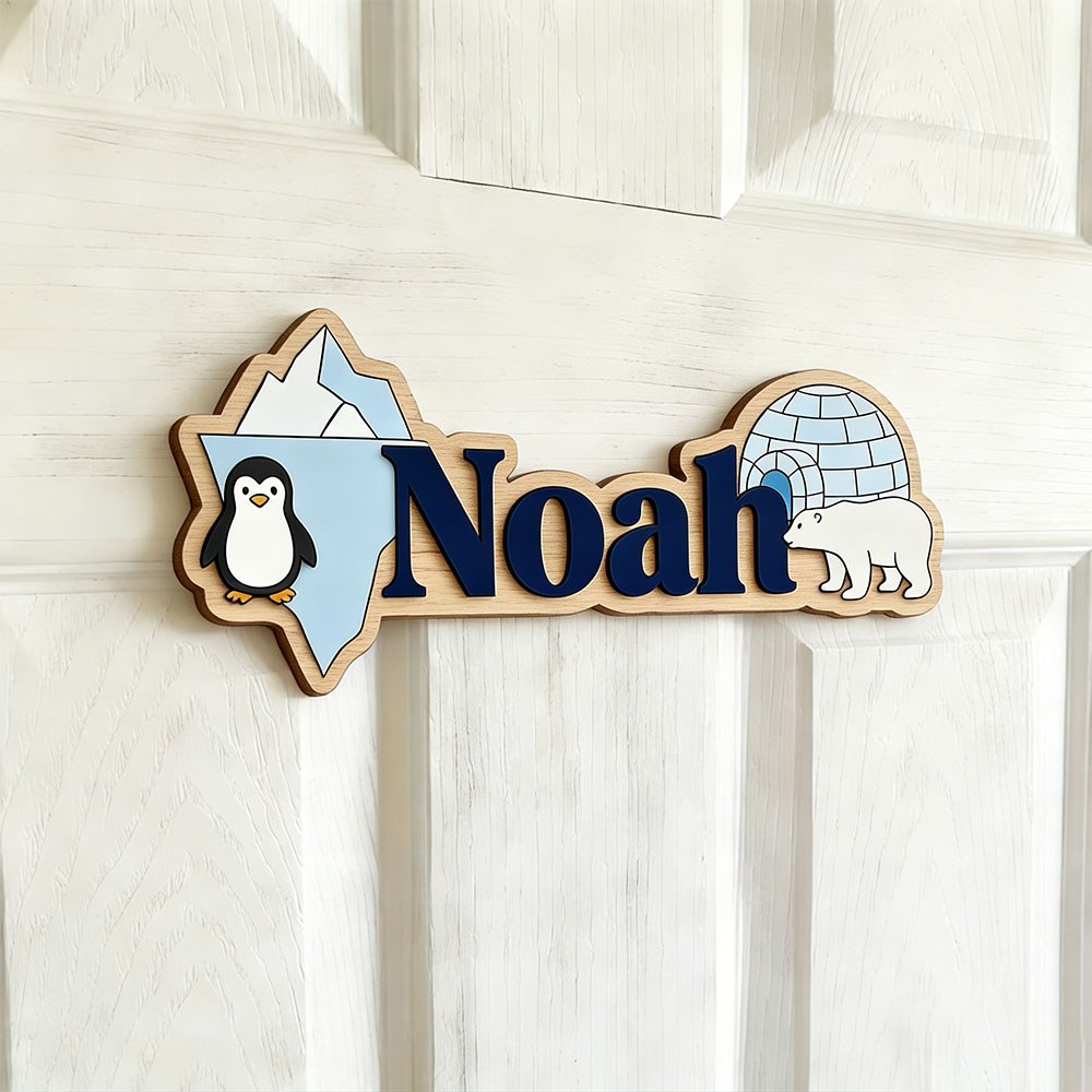 Arctic Penguin & Polar Bear Cu - Baby Nursery Room 评论和价格