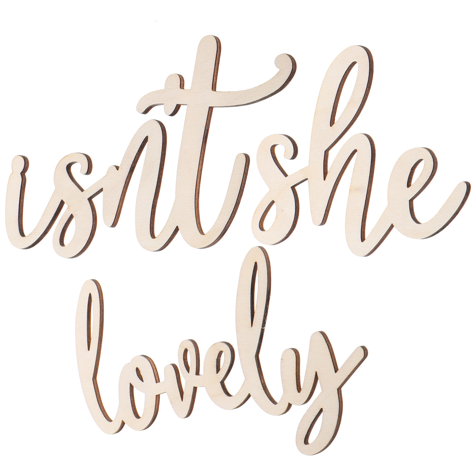 Wood Sign Wooden Wall Sticker  - Baby Nursery Room 评论和价格