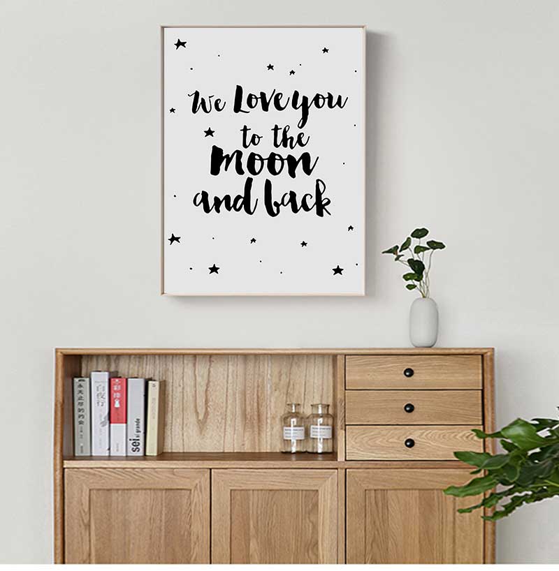 Sign Poster Stars Nursery Canv - Baby Nursery Picture Frames 评论和价格