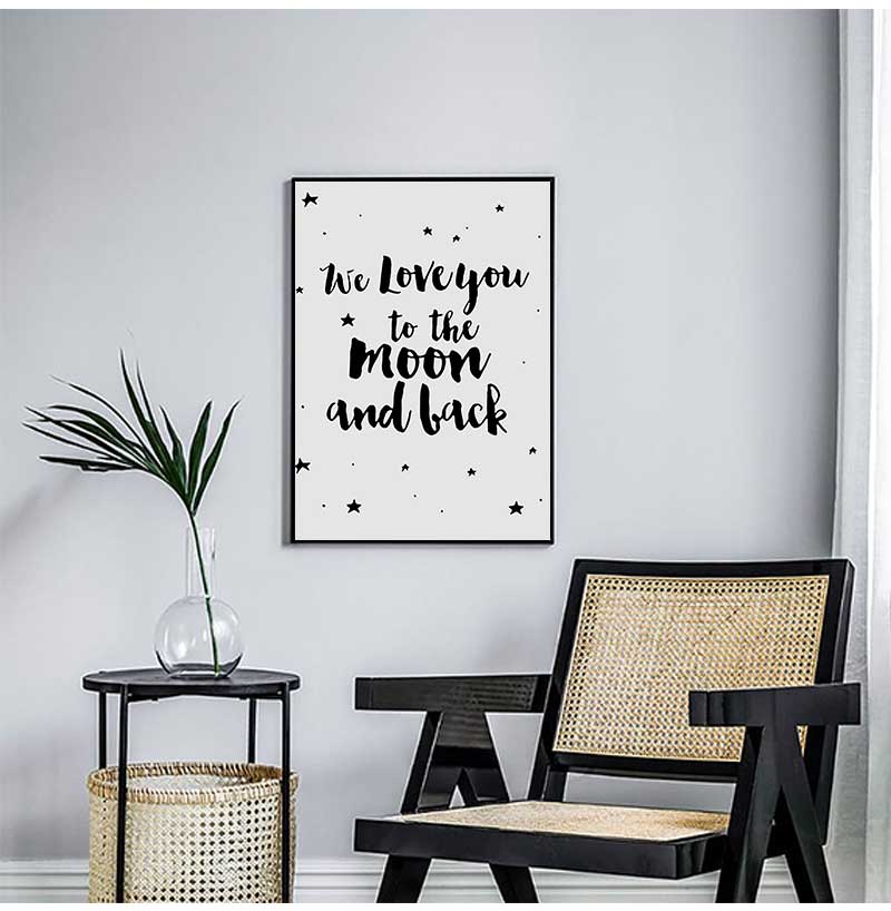 Sign Poster Stars Nursery Canv - Baby Nursery Picture Frames 评论和价格